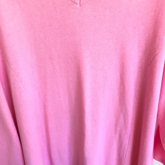 SILHOUETTES Cotton Sweater Swing Style Long Sleeve Pink Women’s Plus Size 3X - Picture 5 of 12
